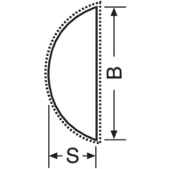 Werkstatt-Feile DIN7261E 200mm Hieb 3 halbrund