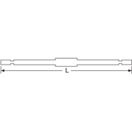 Universal Gewindefeile 230mm verchromt M5-M27