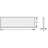 Metallsägeband endlos M42 4400x34x1,10mm Z=2/3