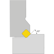 Planfräser 45° 50x22mm für 4 x SE.. 1203