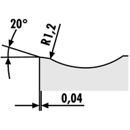 Wendeschneidplatte VNMG 160408-MM HC7520