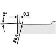 Wendeschneidplatte SNMG 120408-RP HC7620