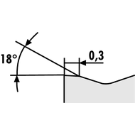 Wendeschneidplatte TNMG 160408-RK2 ACK20T