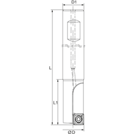 Wendeplatten-Senkbohrer 10mm (SPKX 05T104)