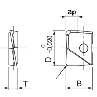 Wendeschneidplatte PFR080R03-SH XP3310