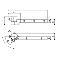 Glättewerkzeugset 520,10x10mm, Schaftadapter 12x12 & 16x16mm,ohne Diamantspitze