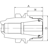 Spannfutter Heavy Duty HDC32-BT40-A=60 (AD)