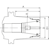 Spannfutter Heavy Duty HDC32-BT40-A=60 (AD)