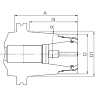 Spannfutter Heavy Duty HDC32-BT40-A=60 (AD)