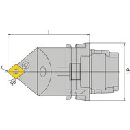 HSK-T 63 Drehhalter PCMNR12-90