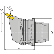 HSK-T 63 Drehhalter SVHCL16