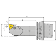 HSK-T 63 Bohrstangen-Drehhalter 25PWLNL08