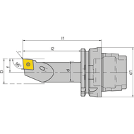 HSK-T 63 Bohrstangen-Drehhalter 20SCLCL09