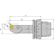 HSK-T 63 Bohrstangen-Drehhalter 20SDUCL11