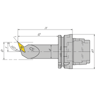 HSK-T 63 Bohrstangen-Drehhalter 32SVQBL16