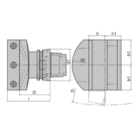 HSK-T 63 Werkzeughalter - Radial