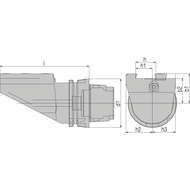 HSK-T 63 Abstechhalter LH 26