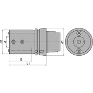 HSK-T 63 Bohrstangenhalter - Axial E2 x 08