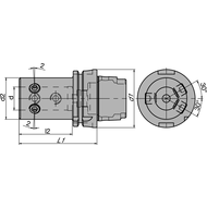 Axial Werkzeughalter für Wendeplattenbohrer E1 x 16