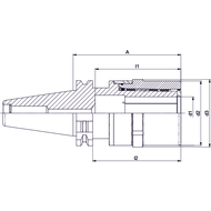 Kraftspannfutter UltraGrip BT40 x ø20, A=86 mm