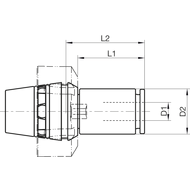 STH2-Synchrowerkzeugkopf für M3, M5 - ER16