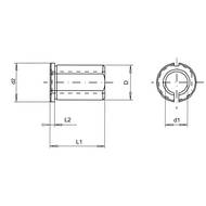 Reduzierbuchsen, geschlitzt 20 x 8 x 50 mm