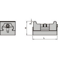 Standard Grundkörper - Länge 125 mm für BB 75 mm mit Spindel