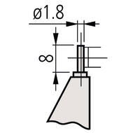 Bügelmessschraube Form ähnlich D12 25-50mm (0,01mm) mit Stiftamboß ø1,8mm