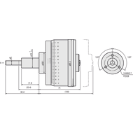 Einbaumessschraube 0-25mm (0,0005mm) ohne Spannmutter, bidirektional
