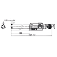 Dreipunkt-Innen-Feinmessgerät digital 20-25mm (0,001mm) IP65