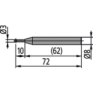 Kugeltaster 3mm für Höhenmessgeräte Linear Height LH-600D/E/F und QM-Height