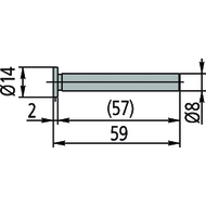 Tellertaster 14mm für Linear Height LH-600D/E/F und QM-Height
