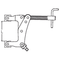 Klemmzwinge MG0125, 3', int. M8 mit Kunststoffschutz