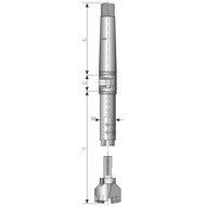 Verlängerung SARA-DRILL 300mm für Bohrkopf A1-55/A2-65