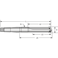 Halter 7/8 Schaft MK5 geradegenutet kurz (87,76-114,48mm)