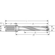 Halter 4 Zylinderschaft 40mm geradegenutet kurz (46,99-65,28mm)