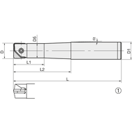 Torusfräser VHM MIRROR-RADIUS 6x60mm, L1=15mm, D1=6mm, für RNM/FRM-060