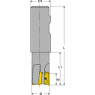 Schaftfräser 90° 25x200mm, Schaft-25mm, für 2 x AP..1604