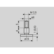30 ENt Tellermesseinsatz 0,5mm für 30 EWR-N/EWRi-N