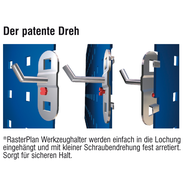 Lochplatte 1500x450mm RAL1023 verkehrsgelb