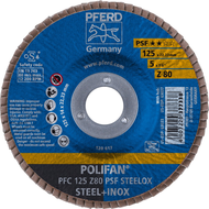 POLIFAN®-Fächerscheibe PFC 125 Z 80 PSF/22,23