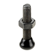 6880B-2 Andrückschraube, schwarz, Größe=2, Schraube DIN 933 = M6 x 25