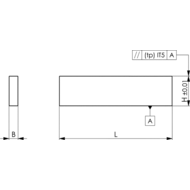 6348PP-10x18x125 Parallelunterlagen-Paar, Präzision, 125 mm lang, B=10, H=18