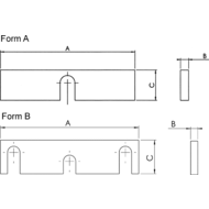 6371-4359-80-020 Auflage-Keil, Größe= 4359-80-020, für Backenbreite=80