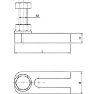 6371-4380-80 Seitlicher Anschlag, Größe= 4380-80, B=18